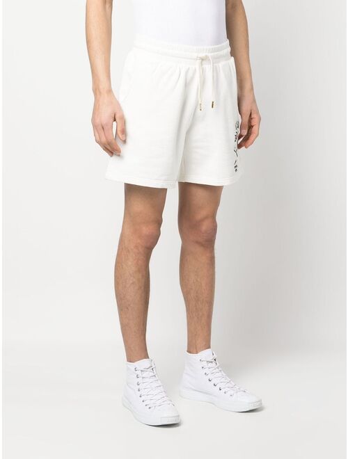 Casablanca logo-embroidered track shorts