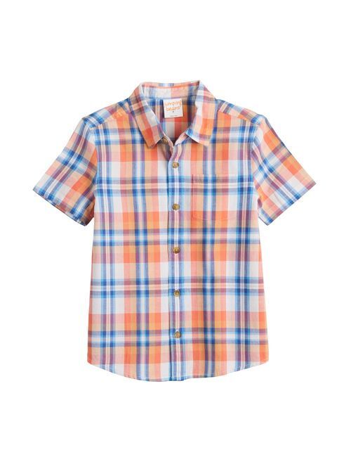 Boys 4-8 Jumping Beans Button Front Shirt