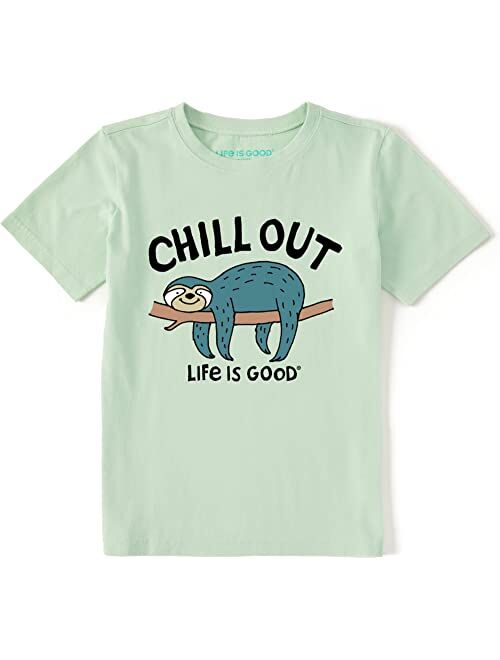 Life is Good Chill Out Sloth Short Sleeve Crusher Tee (Toddler/Little Kids/Big Kids)