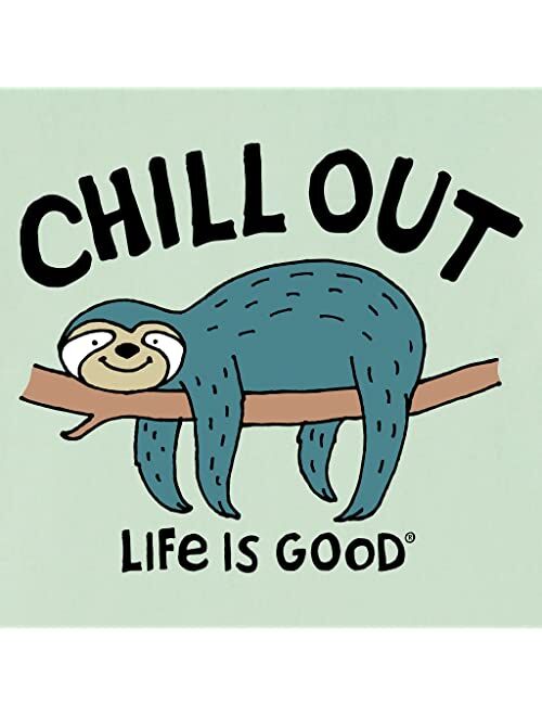 Life is Good Chill Out Sloth Short Sleeve Crusher Tee (Toddler/Little Kids/Big Kids)