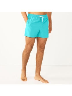 5" Full Elastic-Waistband Swim Trunks