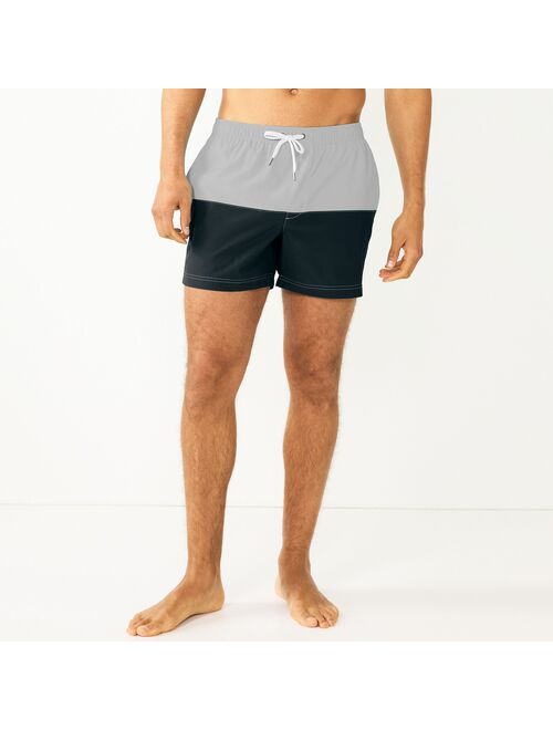 Men's Sonoma Goods For Life 5" Full Elastic-Waistband Swim Trunks