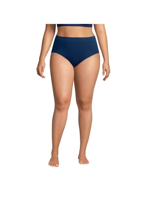 LANDS' END Women's Seamless High Rise Brief Underwear - 3 Pack