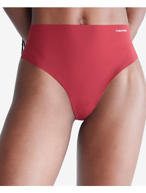 CALVIN KLEIN Women's Invisibles High-Waist Thong Underwear QD3864