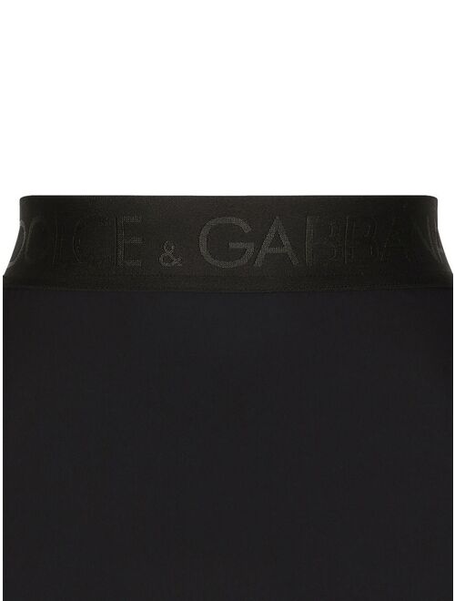 Dolce & Gabbana logo-band high-waisted briefs