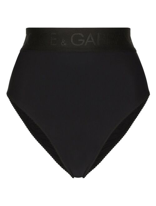 Dolce & Gabbana logo-band high-waisted briefs