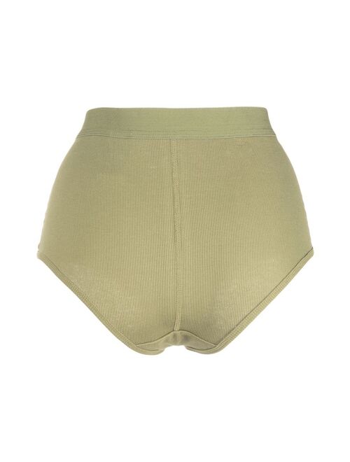 Marine Serre ribbed organic cotton briefs