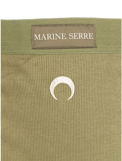 Marine Serre ribbed organic cotton briefs