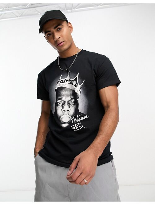 River Island short sleeve Biggie T-shirt in black