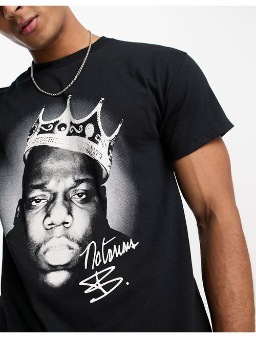 River Island short sleeve Biggie T-shirt in black