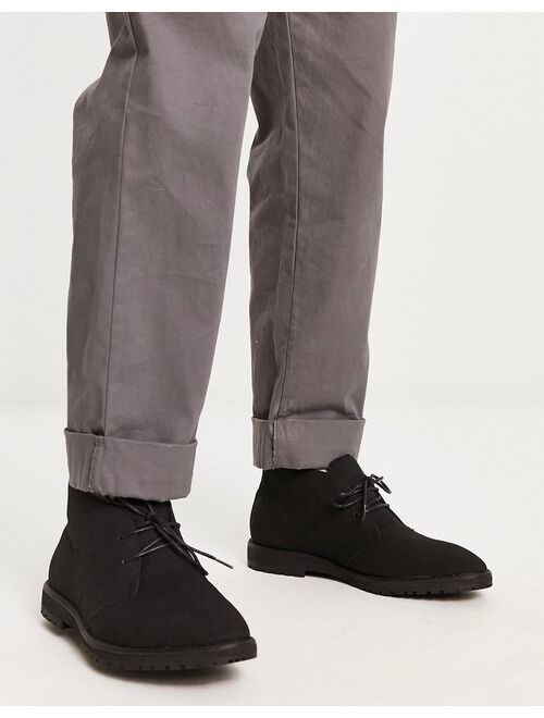 River Island desert boots in black