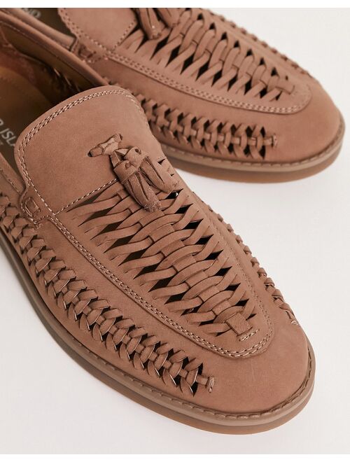 River Island tassel loafer in brown