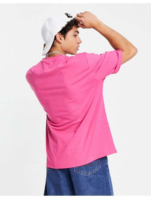 River Island oversized t-shirt in pink heather