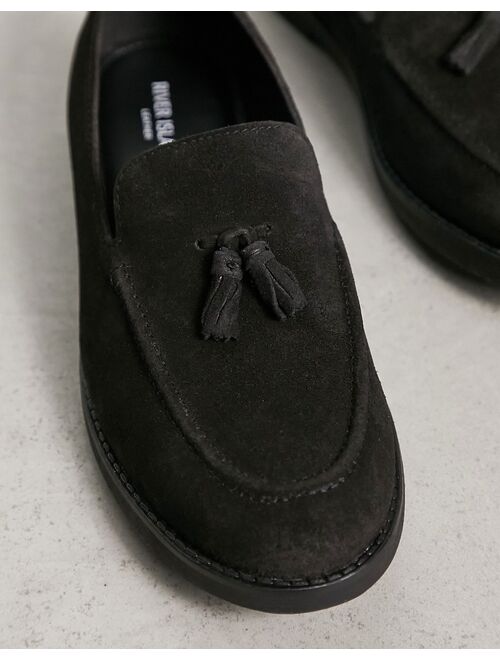 River Island tassel loafer in black