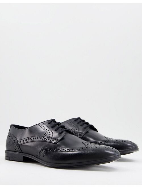 River Island derby shoe in black