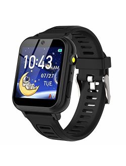 Aiwiep Smart Watch for Kids,Kids Smart Watches Girls with 24 Games Music Player Camera Alarm Clock Calculator Stopwatch 12/24 hr Touch Screen for Kids Age 3-12 Birthday E