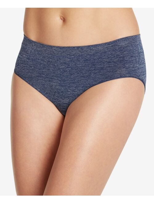 JOCKEY Smooth and Shine Seamfree Heathered Hipster Underwear 2187, available in extended sizes