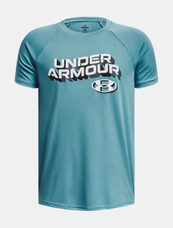 Boys' UA Tech Wordmark Short Sleeve