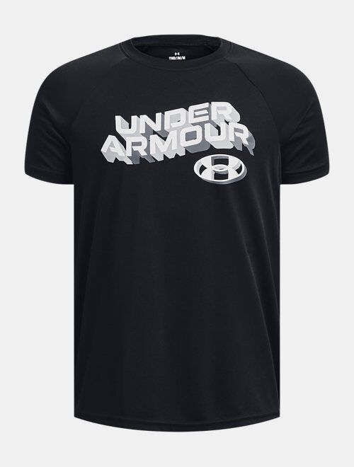 Under Armour Boys' UA Tech Wordmark Short Sleeve