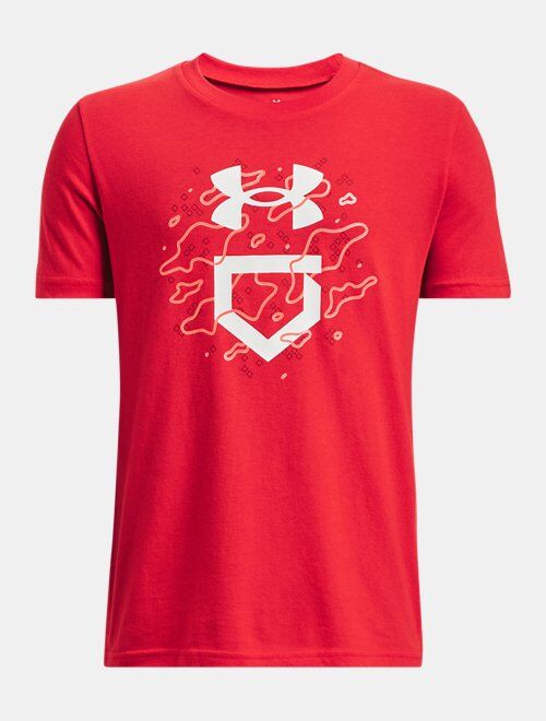 Under Armour Boys' UA Baseball Camo Logo Short Sleeve