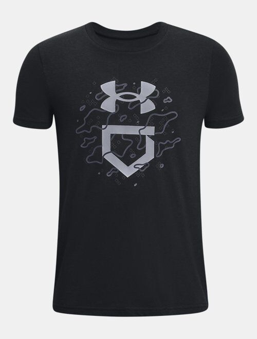 Under Armour Boys' UA Baseball Camo Logo Short Sleeve