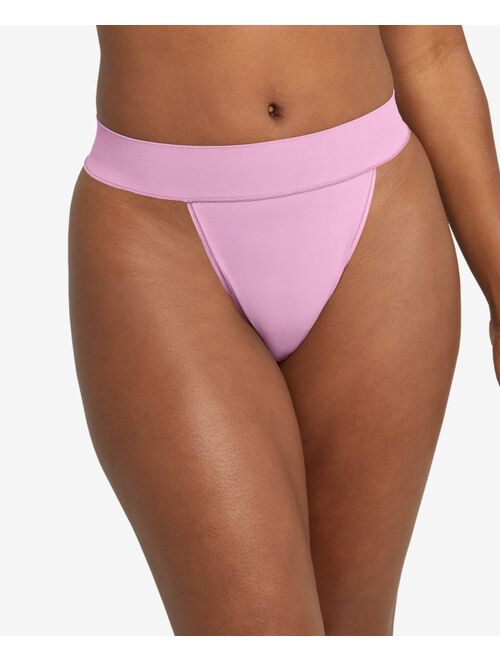 MAIDENFORM Women's Pure Comfort Seamless Hi-Leg Thong Underwear DM2318