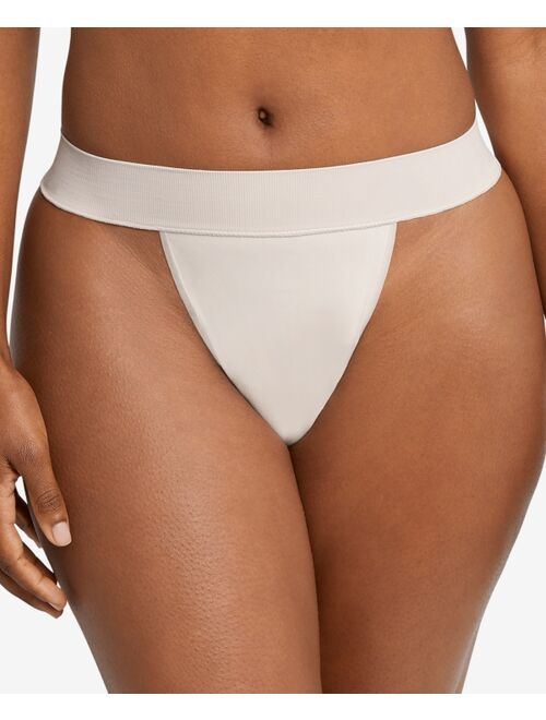 MAIDENFORM Women's Pure Comfort Seamless Hi-Leg Thong Underwear DM2318