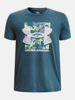 Boys' UA Box Logo Camo Short Sleeve