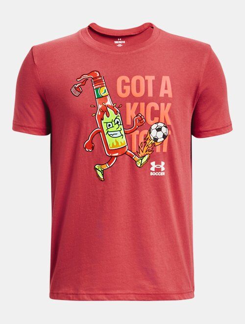 Under Armour Boys' UA Soccer Kick To It Short Sleeve