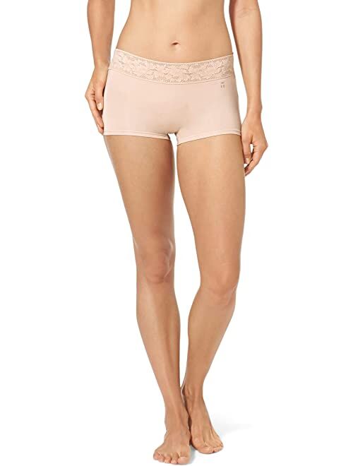 Tommy John Second Skin Boyshorts, Lace Waist