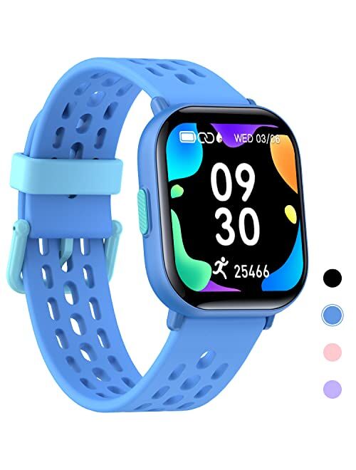 Slothcloud Kids Smart Watch for Boys Girls,IP68 Waterproof Kids Fitness Activity Tracker Watch,Heart Rate Sleep Monitor,8 Sport Modes, Pedometers, Calories Counter, Alarm