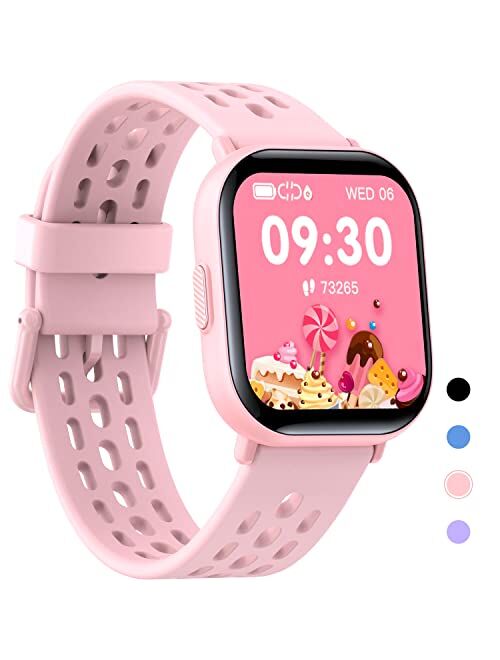 Slothcloud Kids Smart Watch for Boys Girls,IP68 Waterproof Kids Fitness Activity Tracker Watch,Heart Rate Sleep Monitor,8 Sport Modes, Pedometers, Calories Counter, Alarm