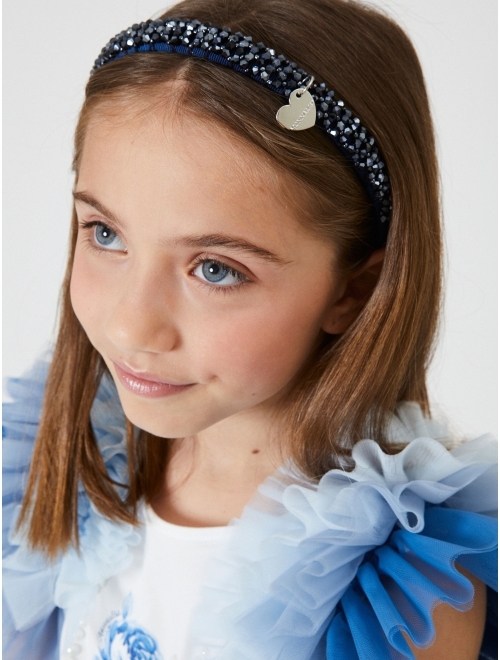 Monnalisa crystal-embellished headband