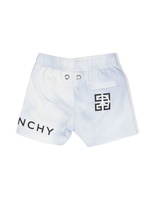 Givenchy Kids logo-print drawstring swim shorts