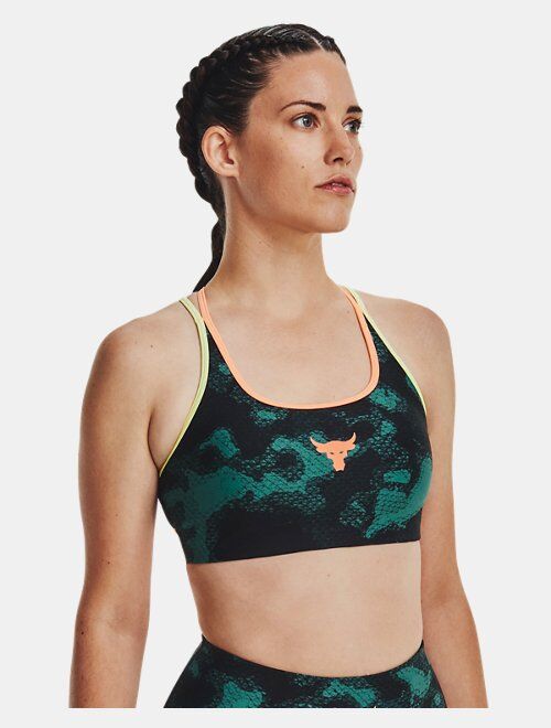 Under Armour Women's Project Rock Crossback Family Printed Sports Bra