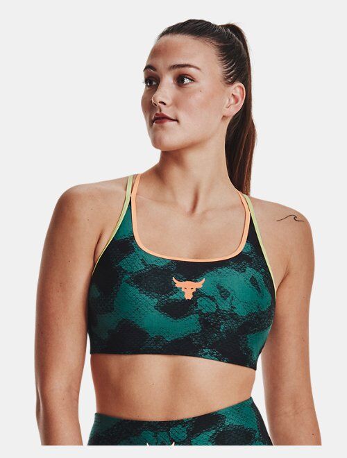 Under Armour Women's Project Rock Crossback Family Printed Sports Bra