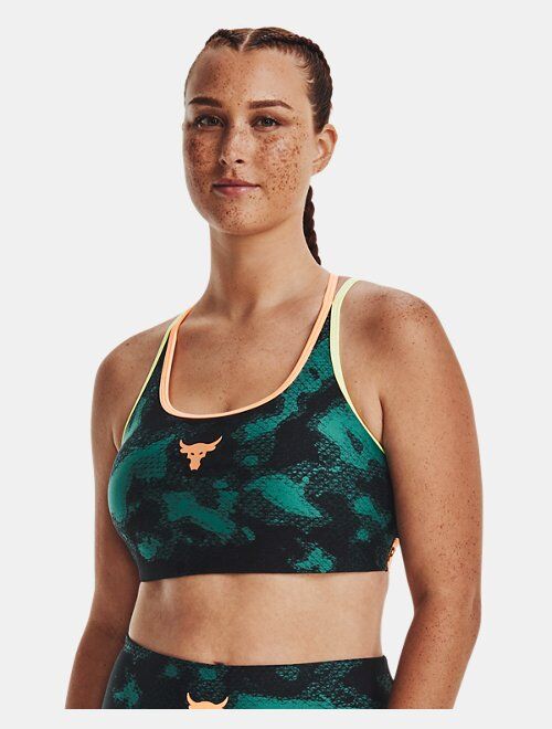 Under Armour Women's Project Rock Crossback Family Printed Sports Bra