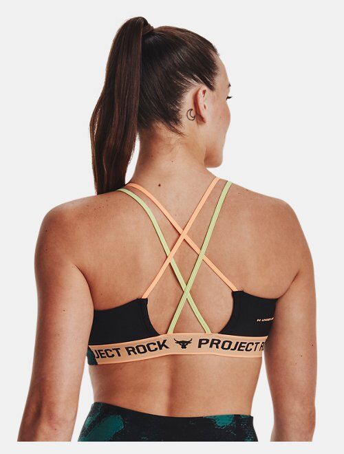 Under Armour Women's Project Rock Crossback Family Printed Sports Bra