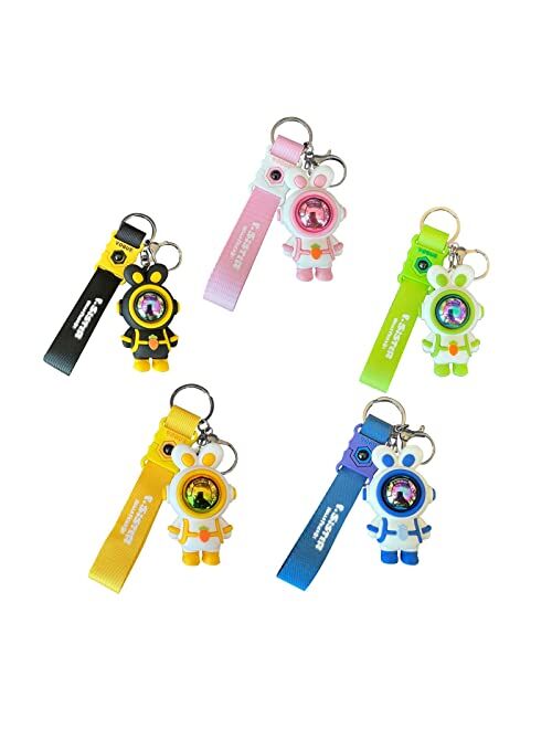 BEXOA Cute Keychain Christmas Gift - New Year Kawaii Keychains Cartoon Rabbit Boy Girl Backpack Charms Women Men Car Key Ring