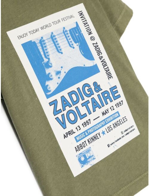 Zadig&Voltaire Zadig & Voltaire Kids logo-print cotton T-shirt