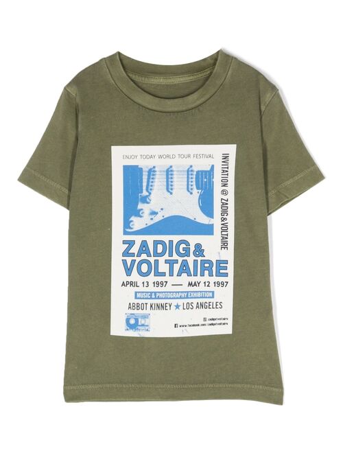 Zadig&Voltaire Zadig & Voltaire Kids logo-print cotton T-shirt