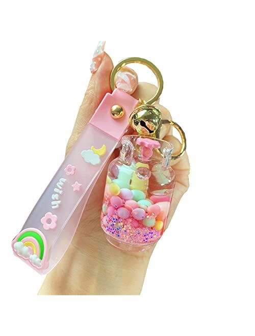 TOU-BEGUIN Bottle Jelly Bean Decoration, Liquid Quicksand Handbag Accessories