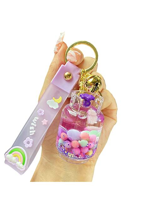 TOU-BEGUIN Bottle Jelly Bean Decoration, Liquid Quicksand Handbag Accessories