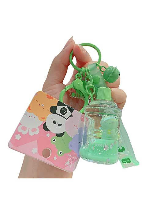 TOU-BEGUIN Cartoon Animals Water Bucket Decoration, Liquid Quicksand Handbag Accessories