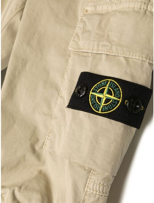 Stone Island Junior Compass-motif cargo trousers