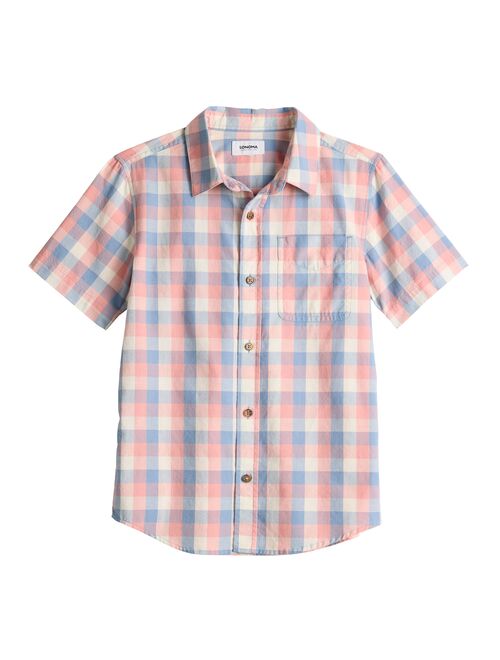 Boys 8-20 Sonoma Goods For Life Button-Up Top in Regular & Husky