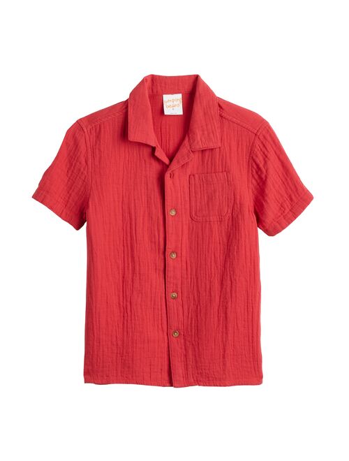 Boys 4-12 Jumping Beans Button Front Pocket Shirt