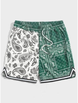 Guys Paisley Print Shorts