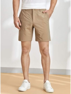 Men Slant Pocket Bermuda Shorts