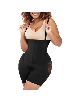 Popilush Shapewear Butt Lifter Tummy Control Body Shaper Hip Enhancer Back Support Thigh Slimming Belly Black